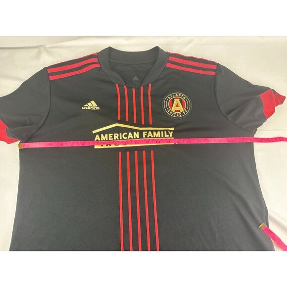 Adidas Atlanta United FC 2021 Soccer Jersey Prime Green Black & Red Men's XL - Picture 7 of 7